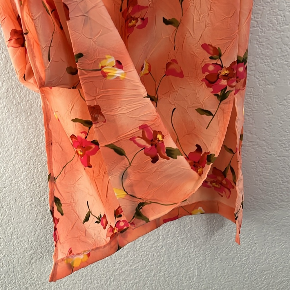 Vintage Y2K Floral Crinkle 2 Piece Dress Set - Picture 7 of 15